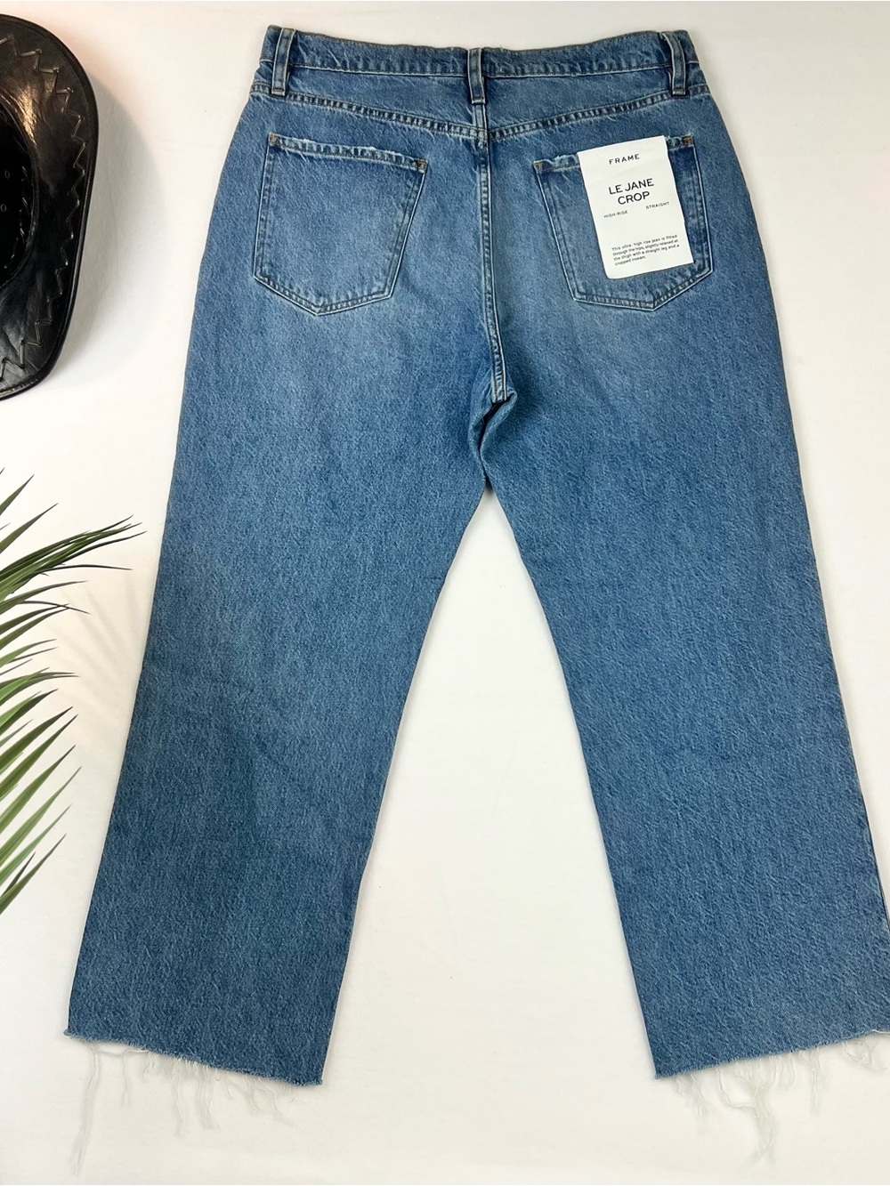 NWT Frame Le Jane Crop Jeans Womens 30 High Rise Straight Leg Denim $278 MSRP - Picture 3 of 9